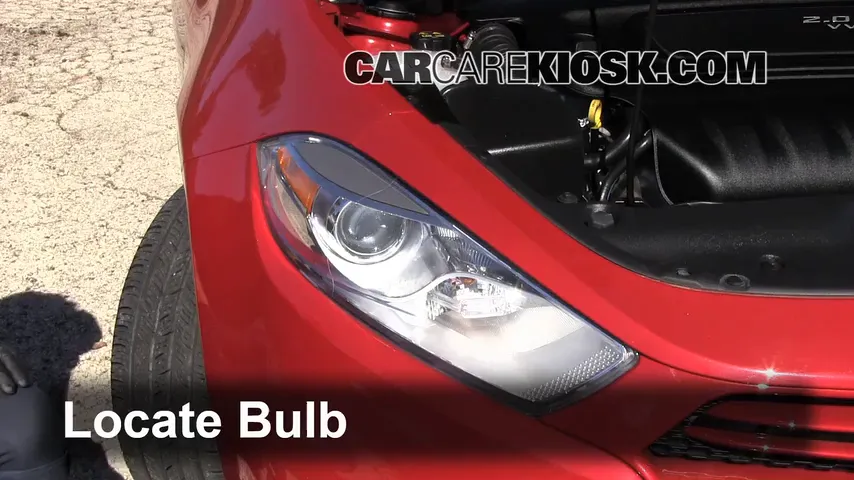 2013 Dodge Dart SXT 2.0L 4 Cyl. Lights Headlight (replace bulb)